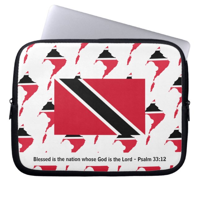 TRINIDAD TOBAGO Christian Laptop Sleeve (Front)