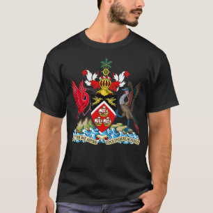 Trinidad Tobago Coat Of Arms EmblemBirds  T-Shirt