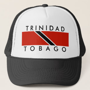 trinidad tobago country flag symbol name text trucker hat