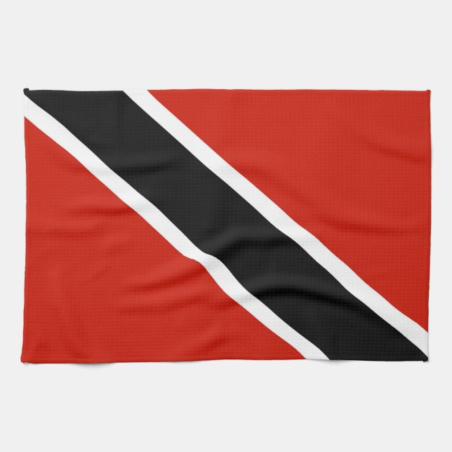 trinidad tobago country flag towel (Horizontal)