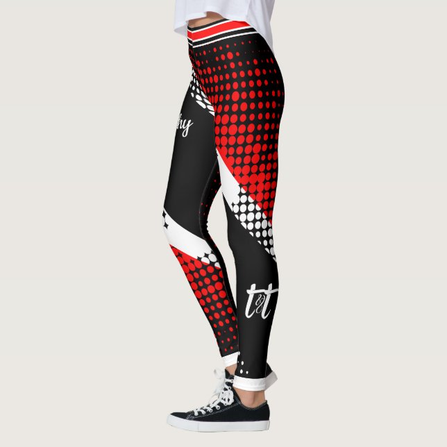 Trinidad & Tobago Dot Flag Leggings (Left)
