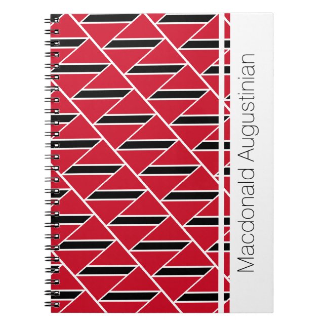 TRINIDAD TOBAGO FLAG Customised Notebook Journal (Front)