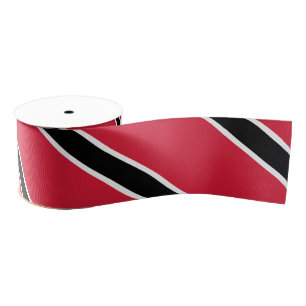 Trinidad & Tobago flag Grosgrain Ribbon