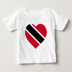 Trinidad & Tobago Flag Heart Baby T-Shirt
