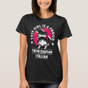 Trinidad&Tobago Flag Italy Grown Women Girl Pride T-Shirt
