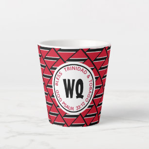 TRINIDAD TOBAGO FLAG  LATTE MUG