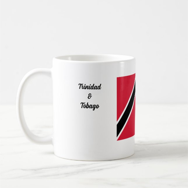 Trinidad & Tobago Flag & Pan  Coffee Mug (Left)