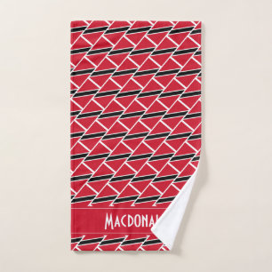 TRINIDAD TOBAGO FLAG Personalised Carnival Sports Hand Towel