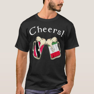 Trinidad & Tobago Italy Flag Cheers Beer Grown Pat T-Shirt