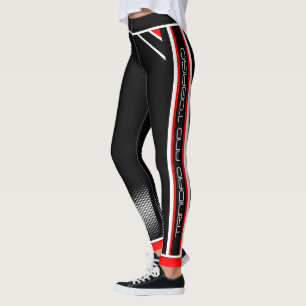 Trinidad & Tobago on (Red White Black) Leggings