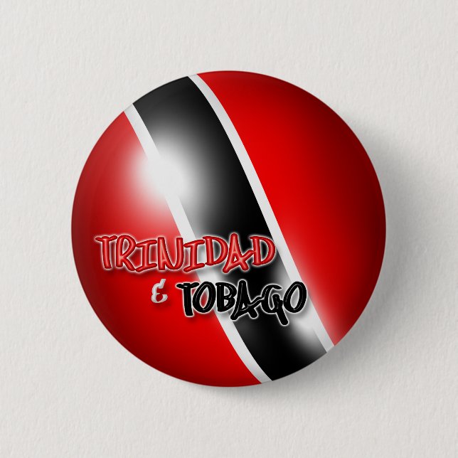 Trinidad & Tobago Patriotic Button (Front)