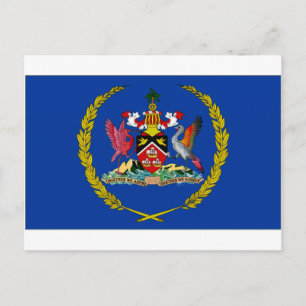 Trinidad Tobago President Flag Postcard