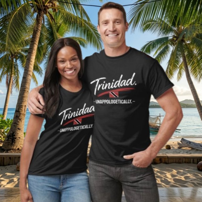 Trinidad Unapologetically Pride WHITE TEXT T-Shirt (Creator Uploaded)