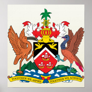 Trinidadandtobago Coat of Arms detail Poster