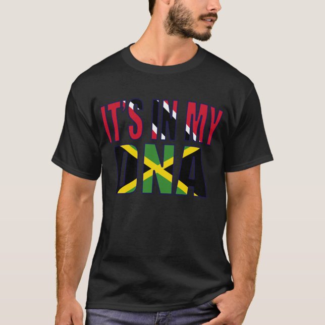 Trinidadian and Jamaican Mix DNA  T-Shirt (Front)