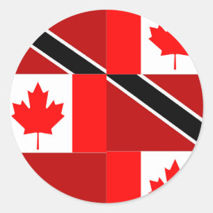 Trinidadian-Canadian Classic Round Sticker