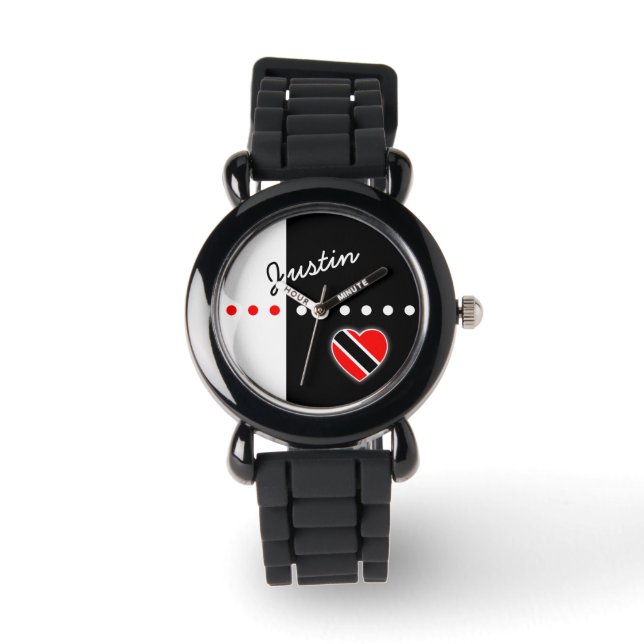 Trinidadian Heart Flag Watch (Front)