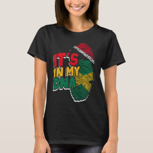 Trinidadian Jamaican Mix DNA Flag  Caribbean Islan T-Shirt