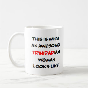 trinidadian woman, awesome coffee mug