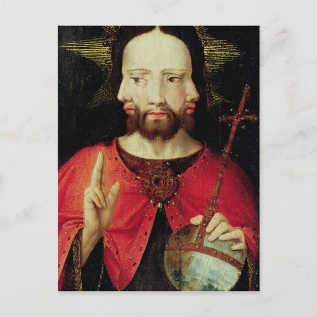 Trinitarian Christ, c.1500 Postcard (Front)