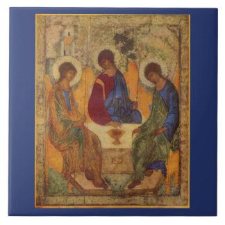 Trinity Angels At Mamre Ceramic Tile