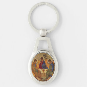 Trinity Angels At Mamre Key Ring
