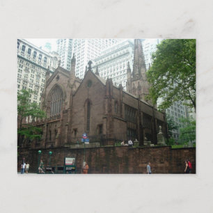 TRINITY CHURCH FROM TRINITY PLACE POSTCARD