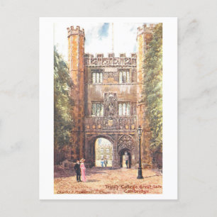 Trinity College Cambridge Vintage Postcard