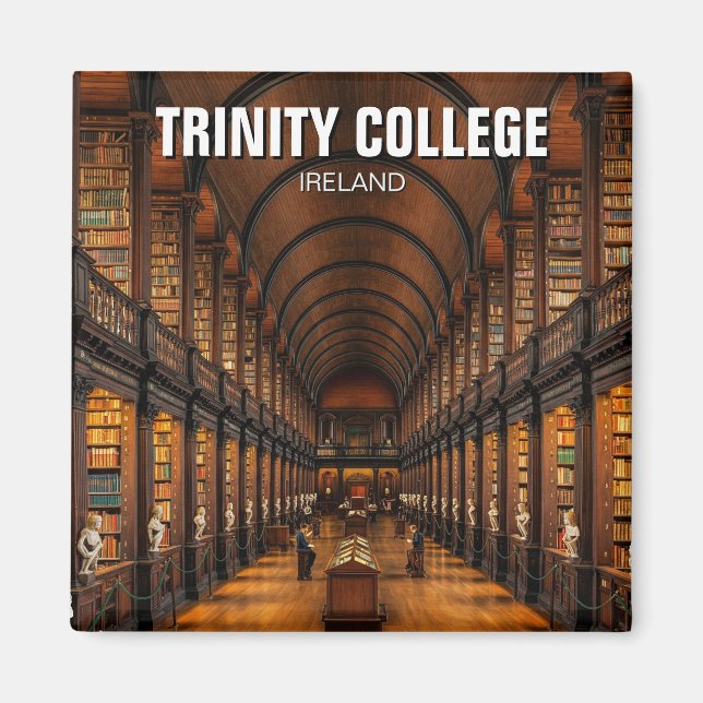 Trinity College Dublin Ireland Library Magnet (Front)