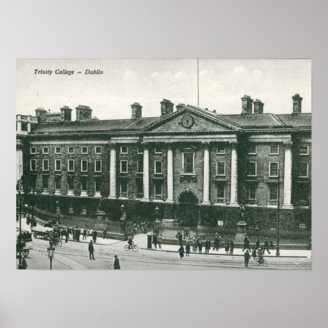 Trinity College, Dublin Vintage Poster (Front)