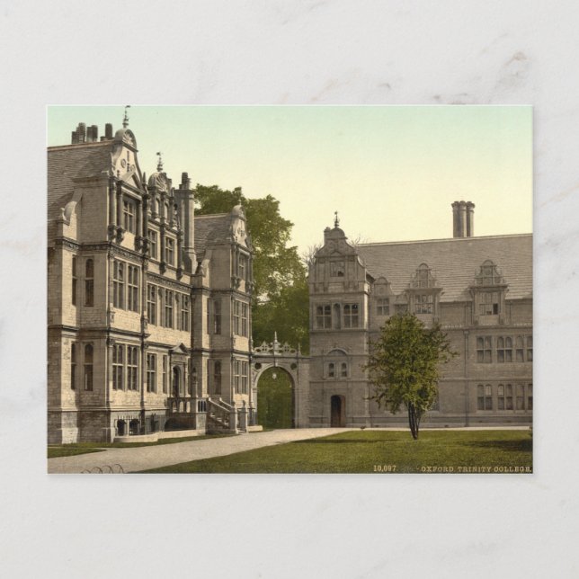 Trinity College, Oxford, England Postcard (Front)