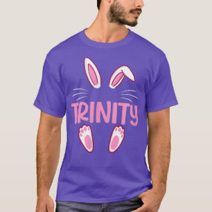 TRINITY Easter Bunny Funny Novelty Womens Custom N T-Shirt