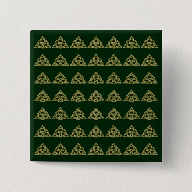 Trinity Knot Green Buttons (Front)