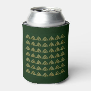 Trinity Knot Green Can Coolers