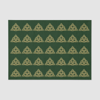Trinity Knot Green Tissue Paper