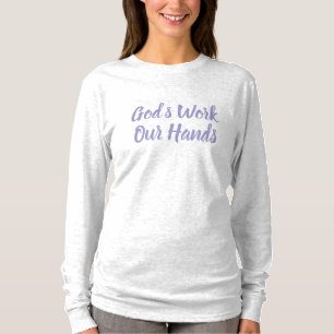 Trinity Lutheran White Adult Long Shirt with GWOH