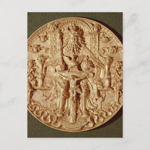 Trinity medal, recast version of original postcard