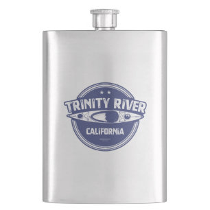 Trinity River California Kayaking Hip Flask