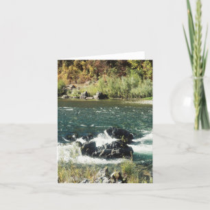 Trinity river in Hoopa, California...... Thank You Card