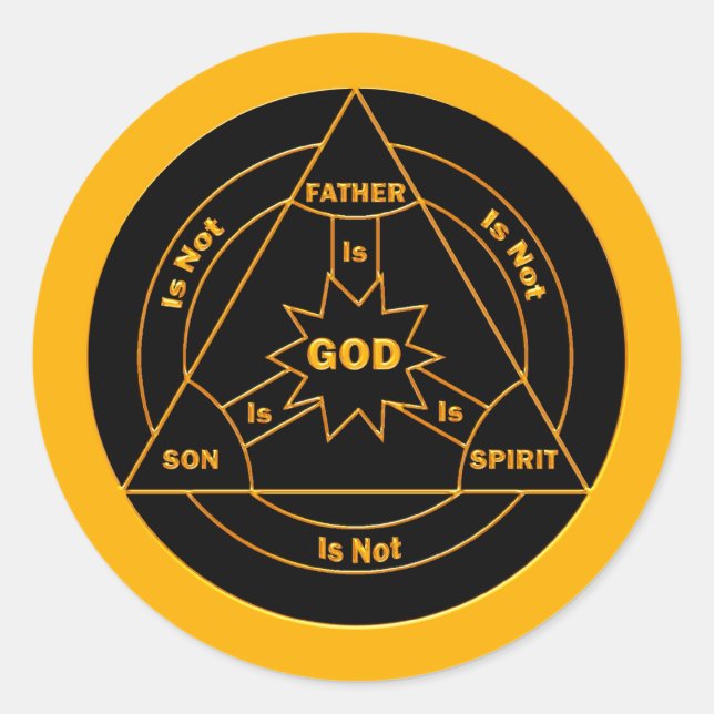 Trinity Shield Classic Round Sticker (Front)