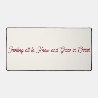 Trinity Slogan Desk Mat