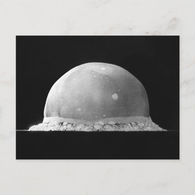 Trinity Test Atomic Bomb Explosion July 16 1945 Postcard (Front)