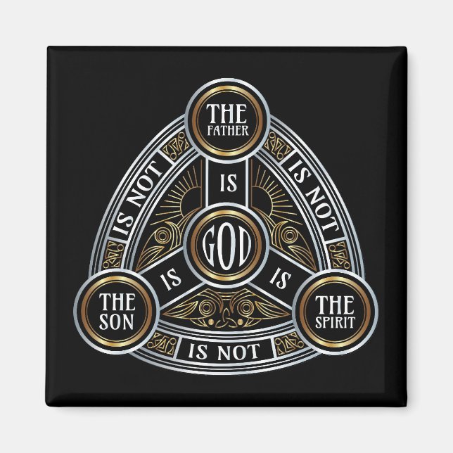 Trinity The Father, The Son And Holy Spirit Magnet (Front)