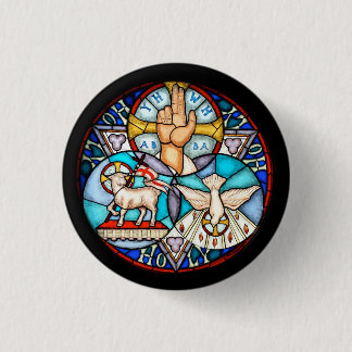Trinity The Father, The Son And Holy Spirit Symbol 3 Cm Round Badge