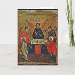 Trinity with the Saints Card
