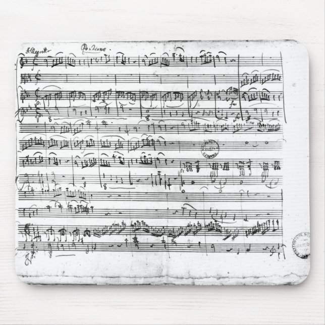 Trio, in E flat major 'Kegelstatt' Mouse Pad (Front)