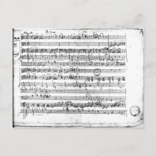 Trio, in E flat major 'Kegelstatt' Postcard