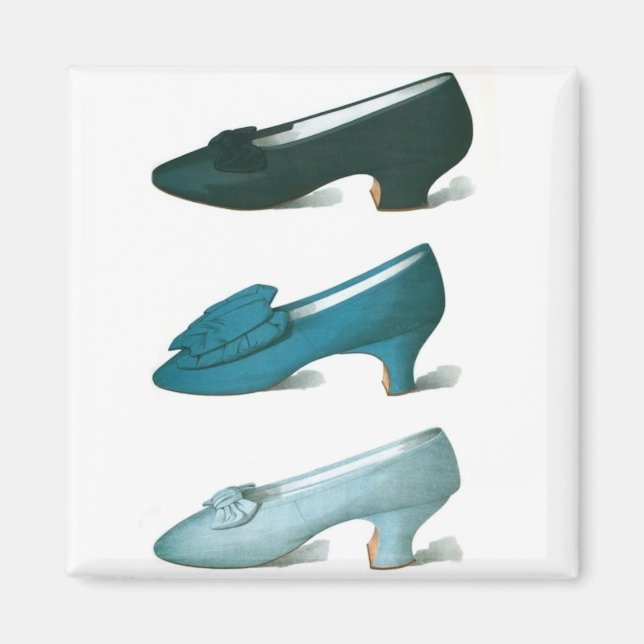 Trio of Blue Shoes Magnet (Front)