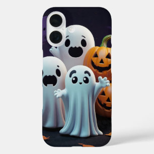 Trio of Cute Ghosts iPhone 16 Case