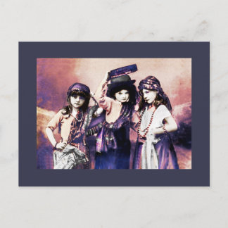 Trio of Gypsy Children Postcard